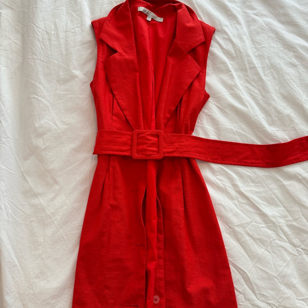Lovers & Friends Red Vest Dress